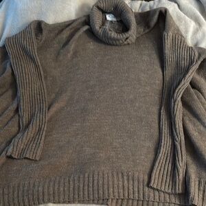 Linea by Louis Dell'Olio Brown Turtleneck Sweater
